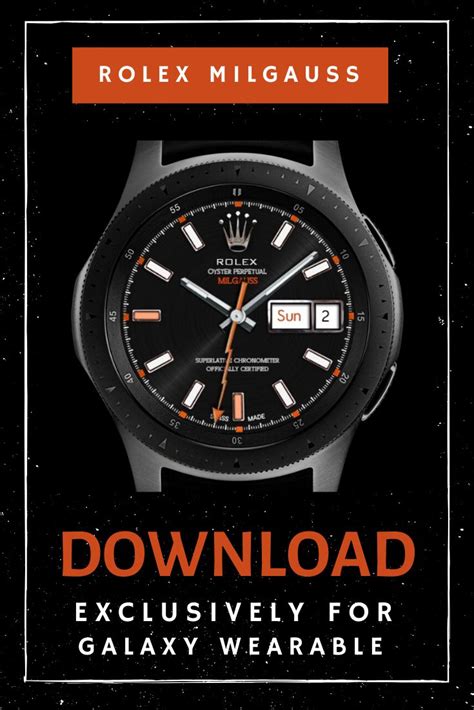 rolex milgauss valentine watchface samsung galaxy watch|Galaxy Watch 6 Classic .